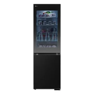 LG GBG5160CEV InstaView® Kühlgefrierkombination (C, 349 l, 1860 mm hoch, Essence Black Steel )