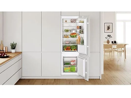 BOSCH KIV87NSE0 Kühlgefrierkombination (E, 216 kWh, 1772 mm hoch, Weiß) – Bild 2