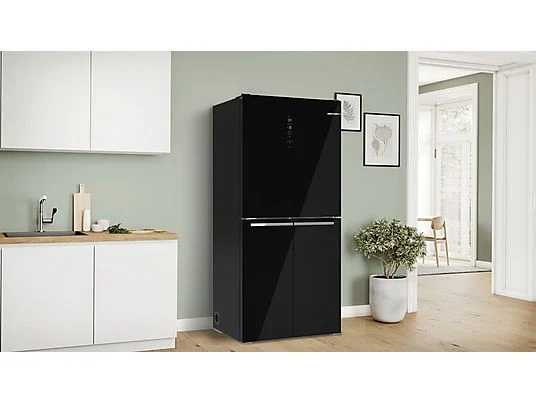 BOSCH Serie 4 KMC85LBEA Serie 4 Side-by-Side Kühlkombinationen (E, 185,00 cm hoch, Schwarz) – Bild 2