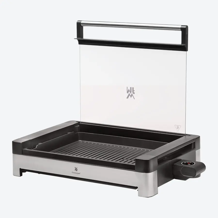 WMF-Glasdeckel-Tischgrill: Verhindert Fettspritzer, reduziert Gerüche, erzielt supersaftige Grillergebnisse – Bild 3