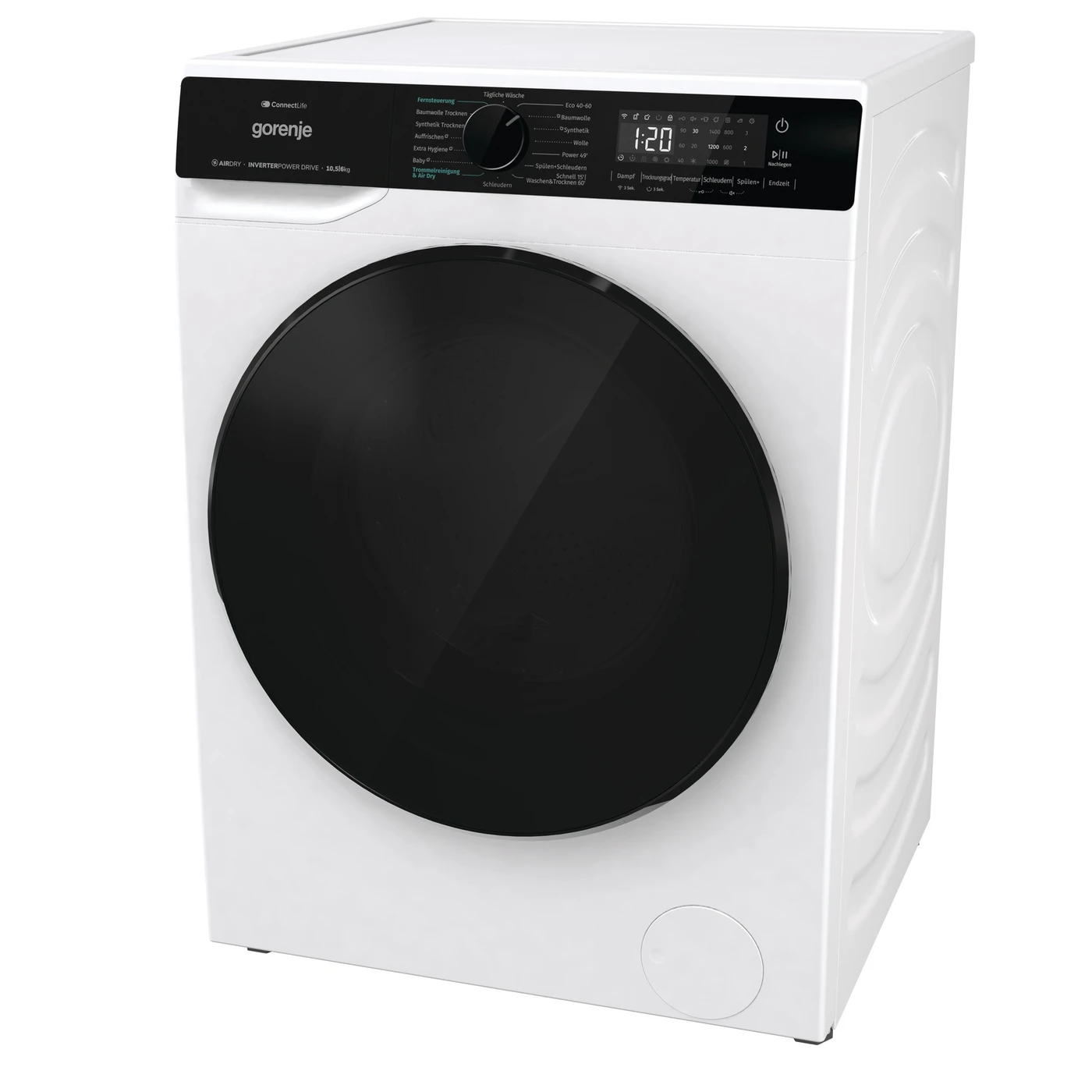 Gorenje WD2PA1X64ADW Waschtrockner, Connect Life, 16 Programme, 10,5 KG, 54 Liter, 1400 U/min – Bild 3