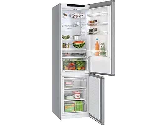BOSCH KGN392LAG Serie 4 Kühlgefrierkombination (A, 363 l, 2030 mm hoch, Metall-Optik) – Bild 3