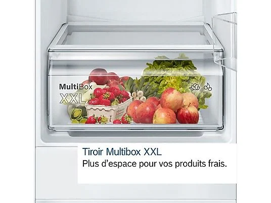 BOSCH KIV87NSE0 Kühlgefrierkombination (E, 216 kWh, 1772 mm hoch, Weiß) – Bild 3