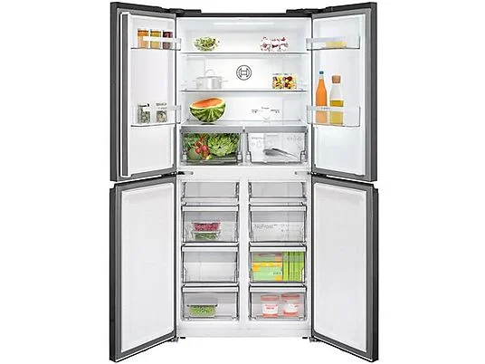 BOSCH Serie 4 KMC85LBEA Serie 4 Side-by-Side Kühlkombinationen (E, 185,00 cm hoch, Schwarz) – Bild 3