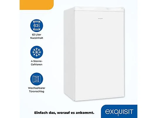 EXQUISIT GS5111-330E Gefrierschrank (E, 825 mm hoch) – Bild 3