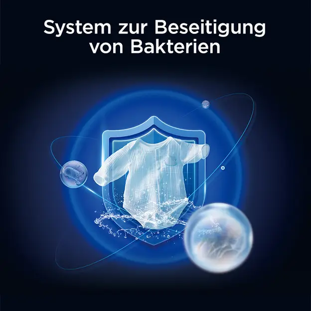 TCL Waschmaschine, 10 kg, Energieeffizienzklasse A mit Smart DD Motor, Bakterien-Eliminierungssystem – Bild 4