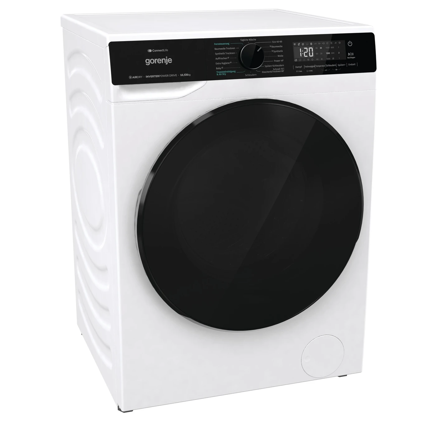 Gorenje WD2PA1X64ADW Waschtrockner, Connect Life, 16 Programme, 10,5 KG, 54 Liter, 1400 U/min – Bild 4