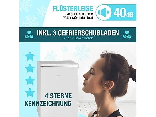 BOMANN GS 2186.1 WEISS 56CM 85L Gefrierschrank (E, 845 mm hoch) – Bild 4