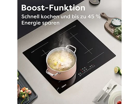 CIARRA CBBIH4BFF Induktionskochfeld (590 mm breit, 4 Kochfelder) – Bild 5