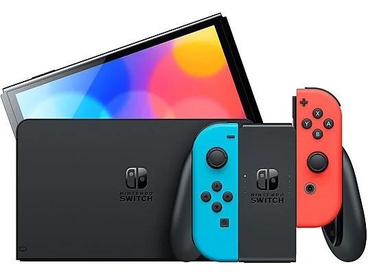 NINTENDO Switch (OLED-Modell) Neon-Rot/Neon-Blau – Bild 5