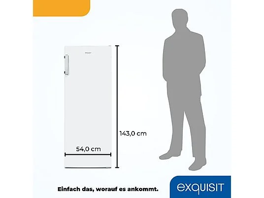 EXQUISIT GS5231-NF-H-040C weiss Gefrierschrank (C, 1430 mm hoch) – Bild 5