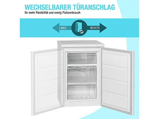 BOMANN GS 2186.1 WEISS 56CM 85L Gefrierschrank (E, 845 mm hoch) – Bild 5