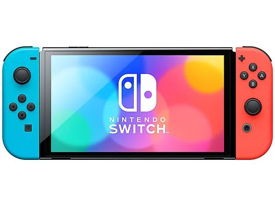 NINTENDO Switch (OLED-Modell) Neon-Rot/Neon-Blau – Bild 6