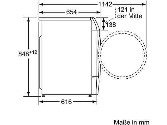 BOSCH WNC244070 Serie 8 Waschtrockner (9 kg / 6 kg, 1400 U/Min.) – Bild 6