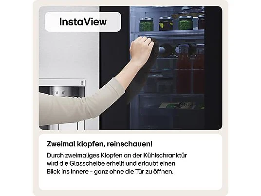 LG GSGV81EPLL InstaView®, Side-by-Side (635 l, E, 1790 mm hoch, Essence Matte Black) – Bild 7
