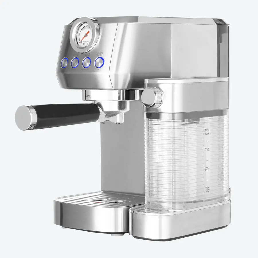 Platzsparende Kompakt-Siebträgermaschine mit automatischem Milchaufschäumer – Bild 3