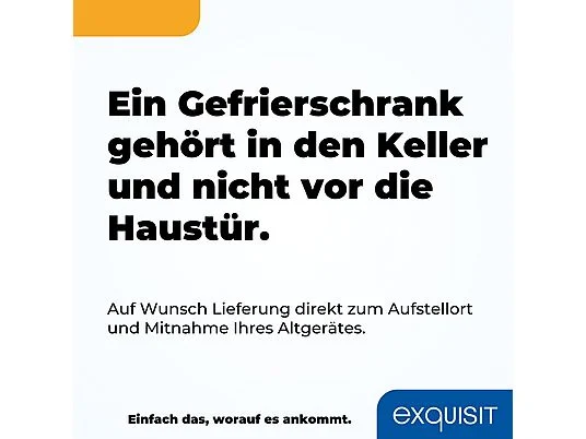 EXQUISIT GS5231-NF-H-040C weiss Gefrierschrank (C, 1430 mm hoch) – Bild 7