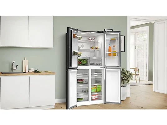 BOSCH Serie 4 KMC85LBEA Serie 4 Side-by-Side Kühlkombinationen (E, 185,00 cm hoch, Schwarz) – Bild 9