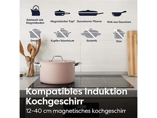 CIARRA CBBIH4BFF Induktionskochfeld (590 mm breit, 4 Kochfelder) – Bild 9