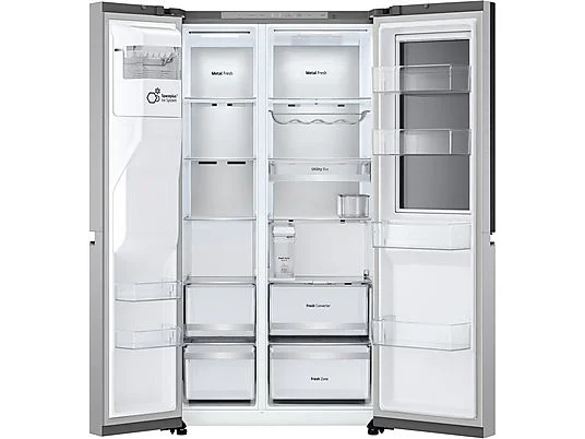 LG GSXE91MBAD InstaView Door-in-Door®, Side-by-Side (628 l, D, 1790 mm hoch, Metal Sorbet) – Bild 13