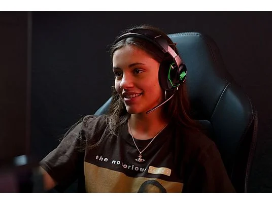 JBL Quantum 910 XWL, Over-ear Gaming Headset Bluetooth Schwarz/Grün – Bild 17