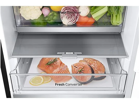 LG GBV7280BEV Serie 7 Kühlgefrierkombination (B, 387 l, 2030 mm hoch, Essence Black Steel) – Bild 21